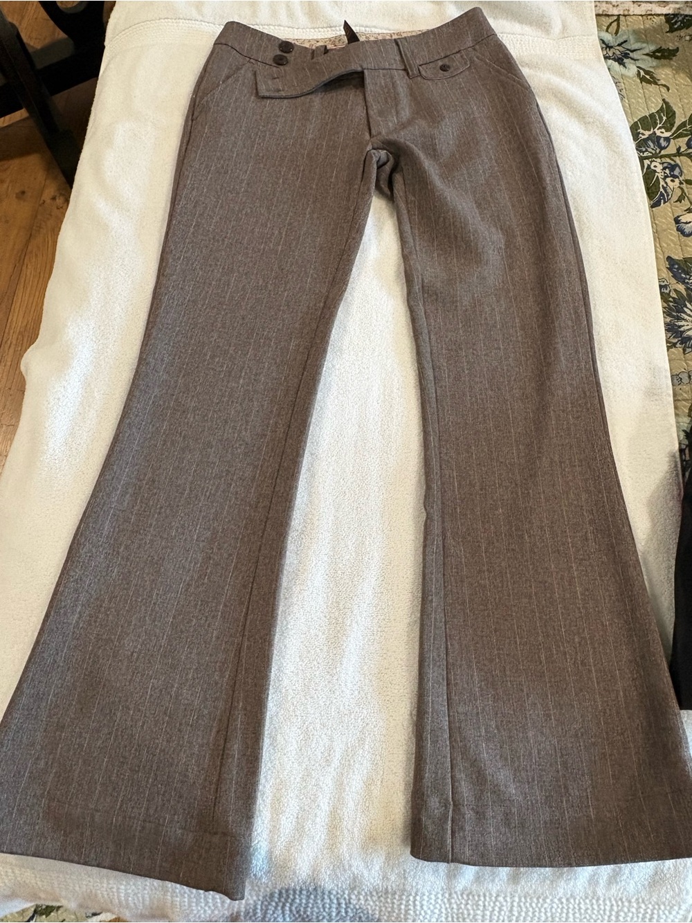 Element Striped Waistband Trousers in Pink and Brown